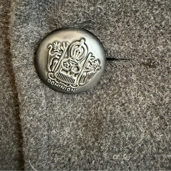 Charcoal Double-Breasted Pea Coat - Picture 5 of 13